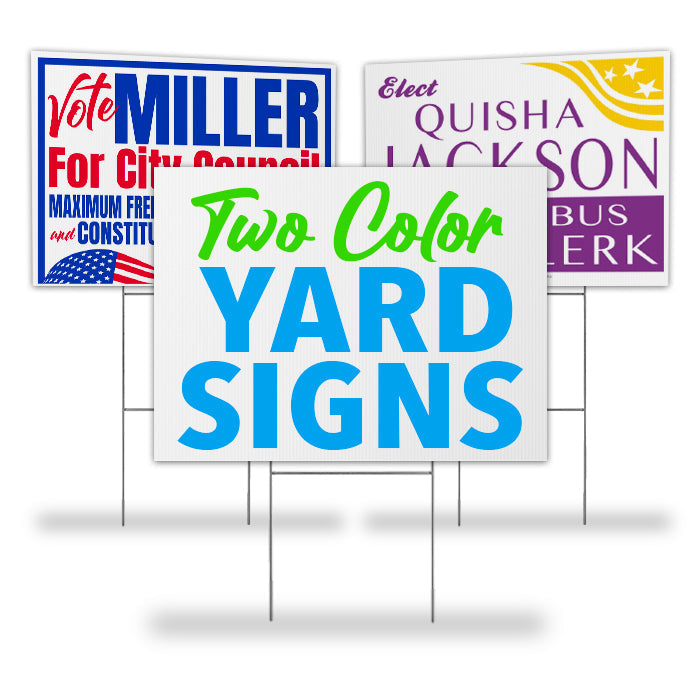 4-6" x 24" Rider Signs	 - 2 Color Print